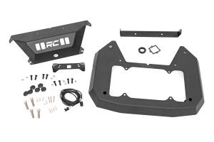 Jeep Wrangler Unlimited Spare Tire Carrier Delete Kit - Rear - Rough Country - Rough Country - Black - '18-'25